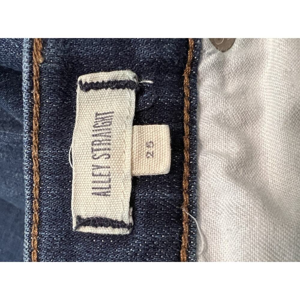 Madewell Women’s Jeans Size 25 Alley Straight Fit 26x29.5 stretch Dark Wash - Picture 11 of 11